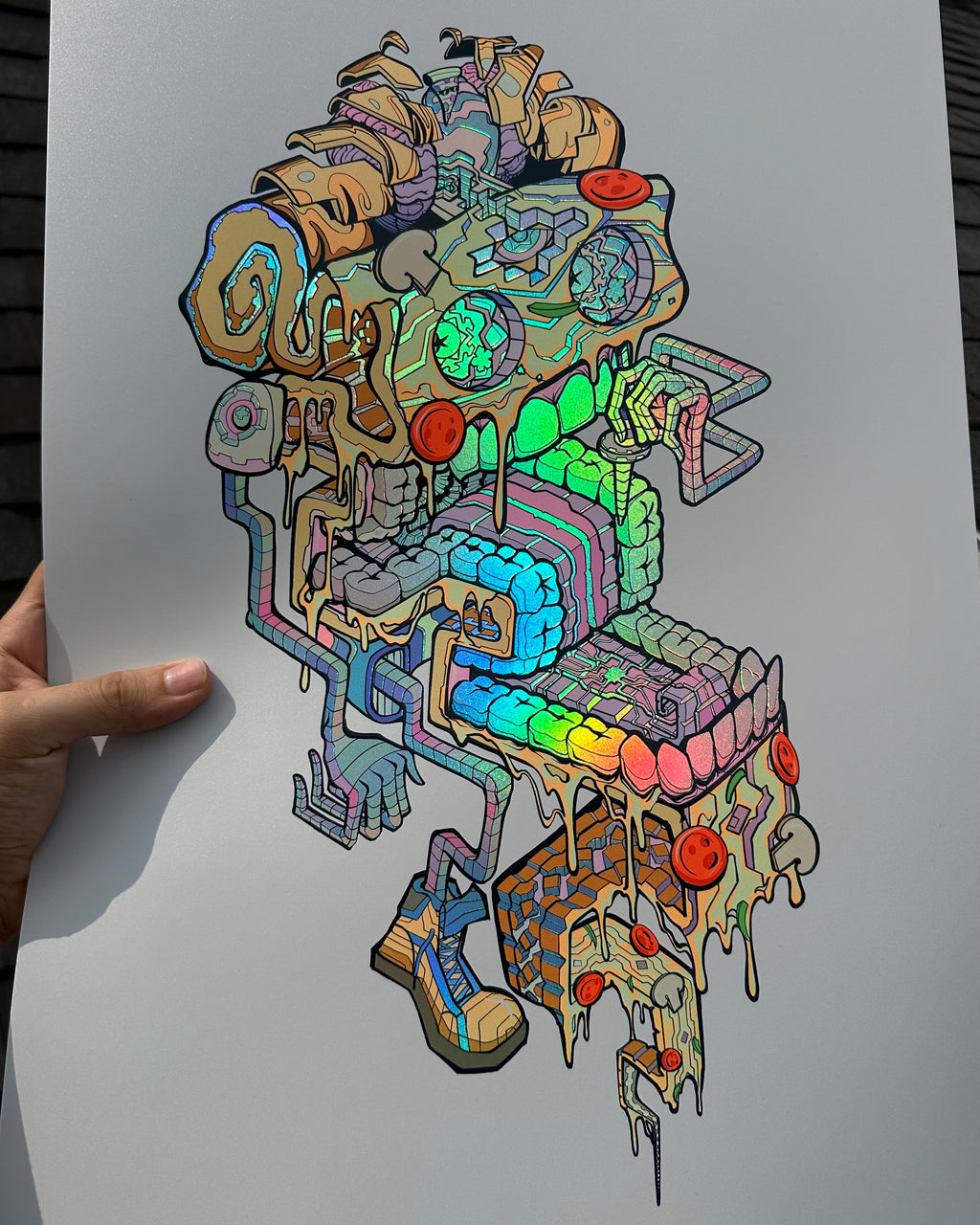 LE 10 3D UV Holo 🍕 print